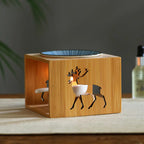 Difusor de Aroma de Bambú y Portavelas