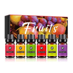 Set de Aceites Esenciales de Frutas para Difusor de Aromaterapia (10ml)